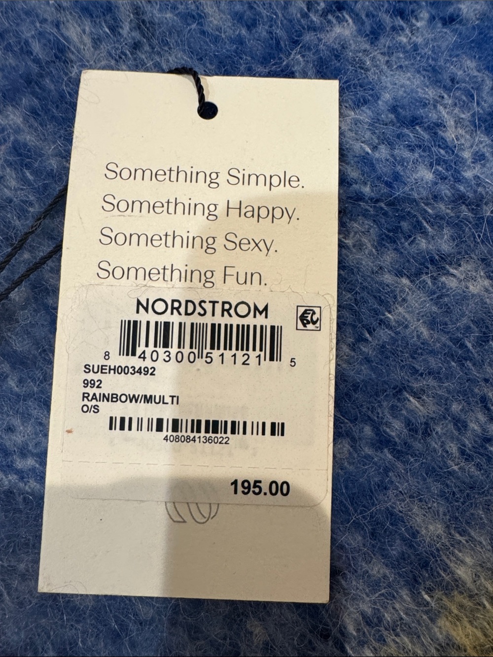 Nordstrom White Retail Tag with Black Text - Picture 4 of 4